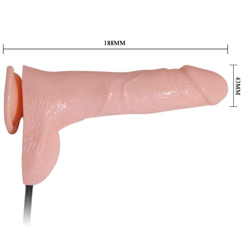Inflatable And Vibrating Realistic Dildo 18.8 Cm - Vibrátor 8