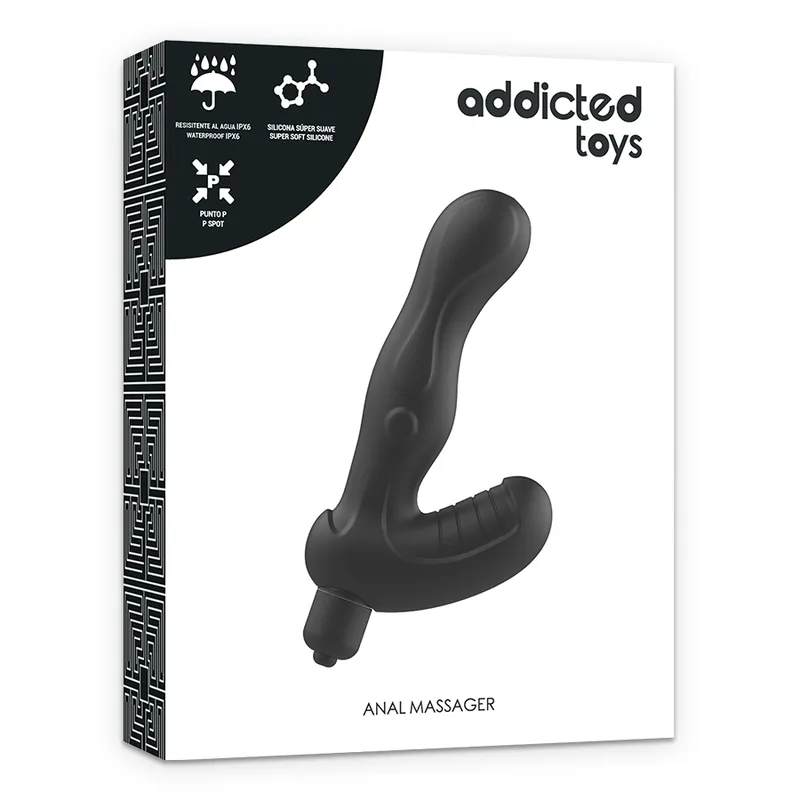 Addicted Toys Silicone Stimulating Beaded P-Spot Vibe - Masér Prostaty