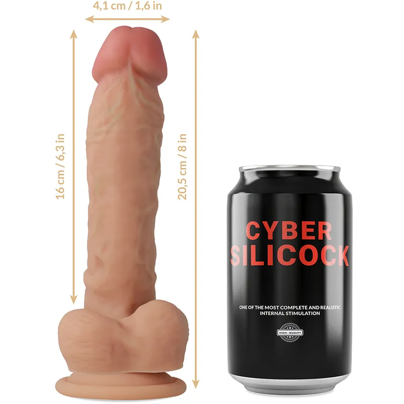 Cyber Silicock Strap-On Magnus With 3 Rings Free - Pripínací Penis 4