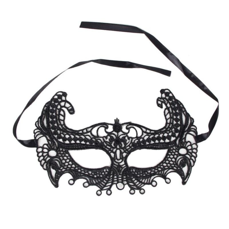 Queen Lingerie Black Mask One Size - Maska