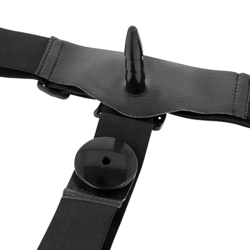 Harness Attraction Rodney  Double Purple Vibrator  18  X 3.5 4