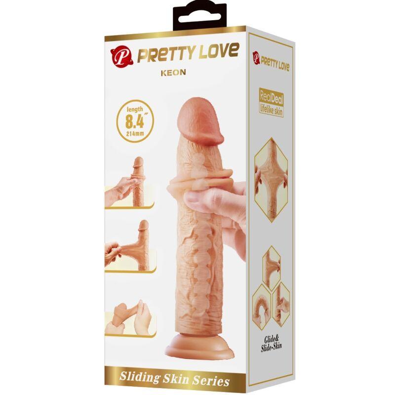 Pretty love - keon realistic dildo 21 cm flesh 6