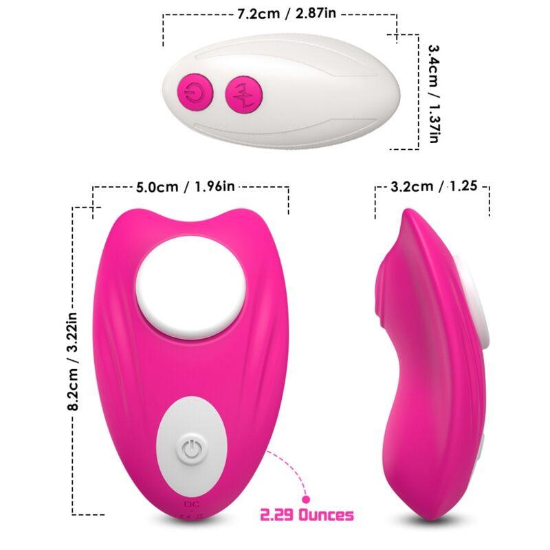 Armony - Butterfly Wearable Panties Vibrator Remote Control Pink