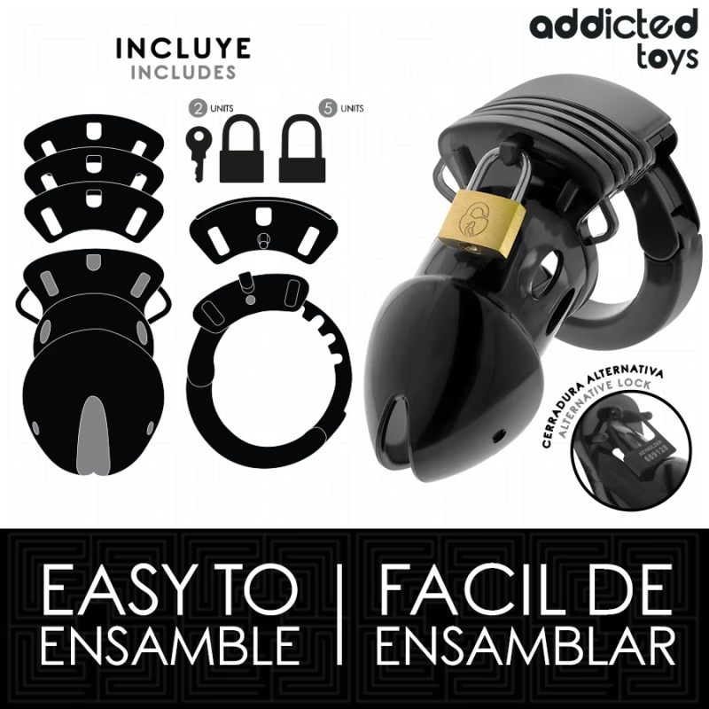Addicted toys locked - chastity depths penis cage 7.5 cm 3