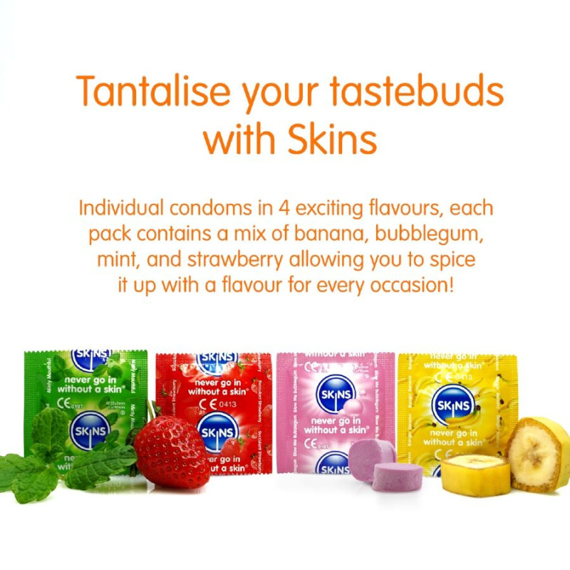 Skins - multi flavors premium condoms pack 4 2