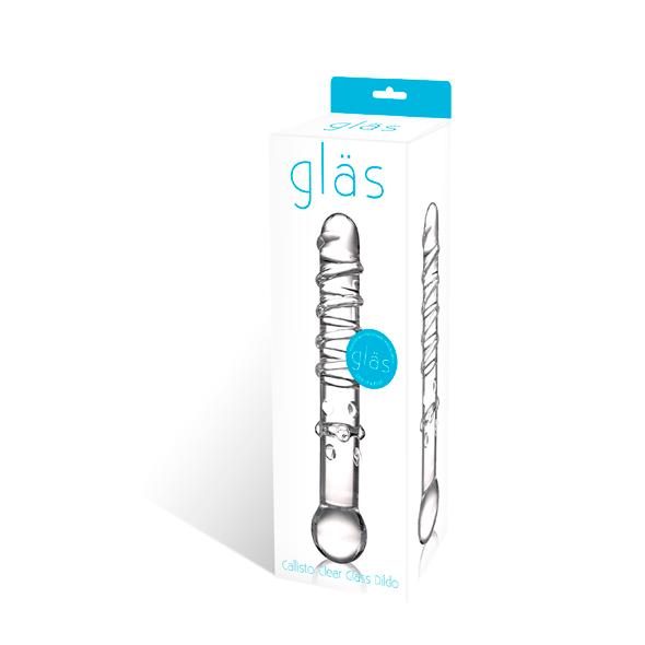 Glas - Callisto Clear Glass Dildo - Sklenené Dildo