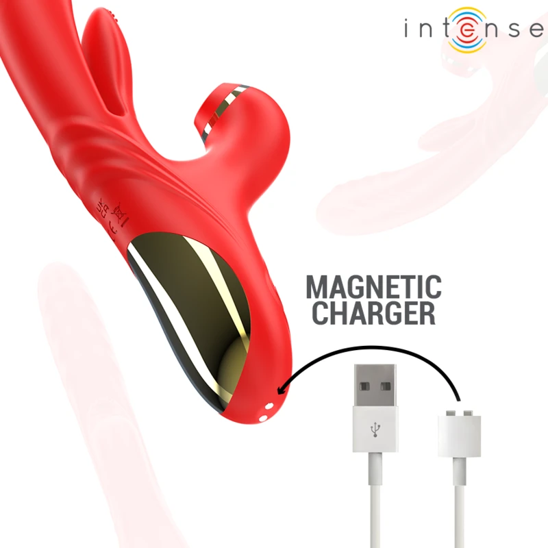 Intense - karol multifunction vibrator thrust & stimulation & stimulating waves red 6