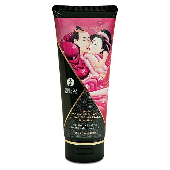 Shunga - Kissable Massage Cream Raspberry Feeling 200 ml 2