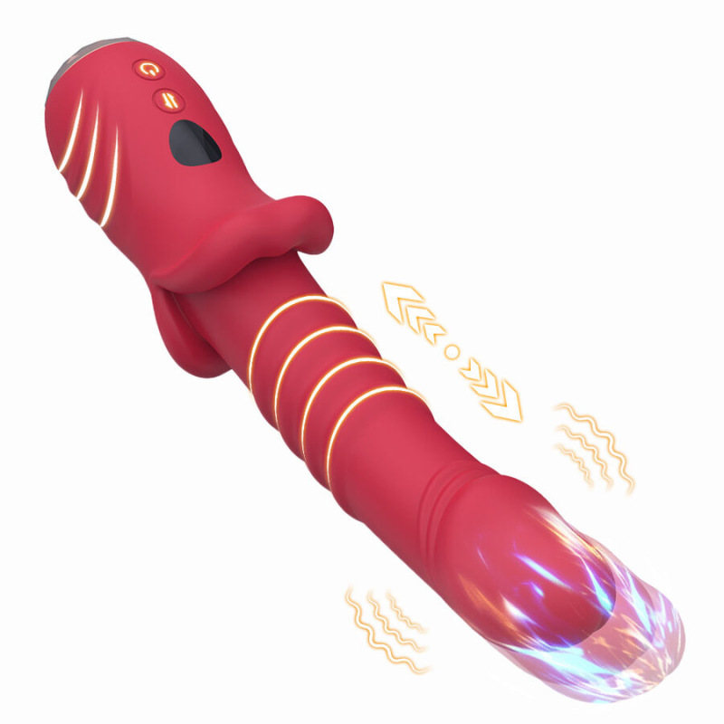 Armony - point a stimulating vibrator dildo red 1