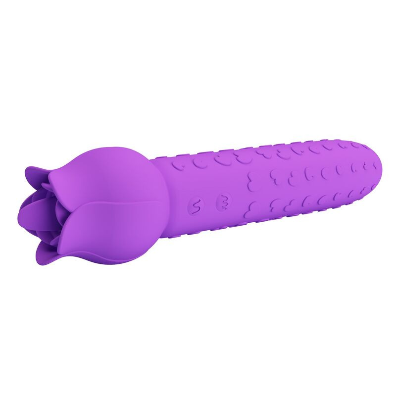 Pretty love - dannell rechargeable oral and clitoral stimulator vibrator purple 7