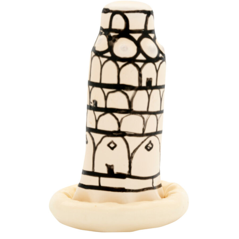 Condomerie - handpainted novelty condoms pisa tower 4