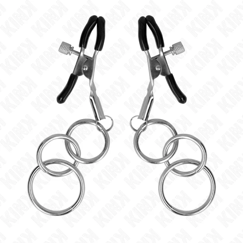 Kink - 3 O-Ring Nipple Clamp 6 Cm