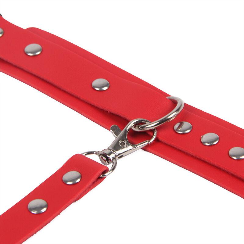 Subblime - 953706 handcuffs with bondage belt red one size 5