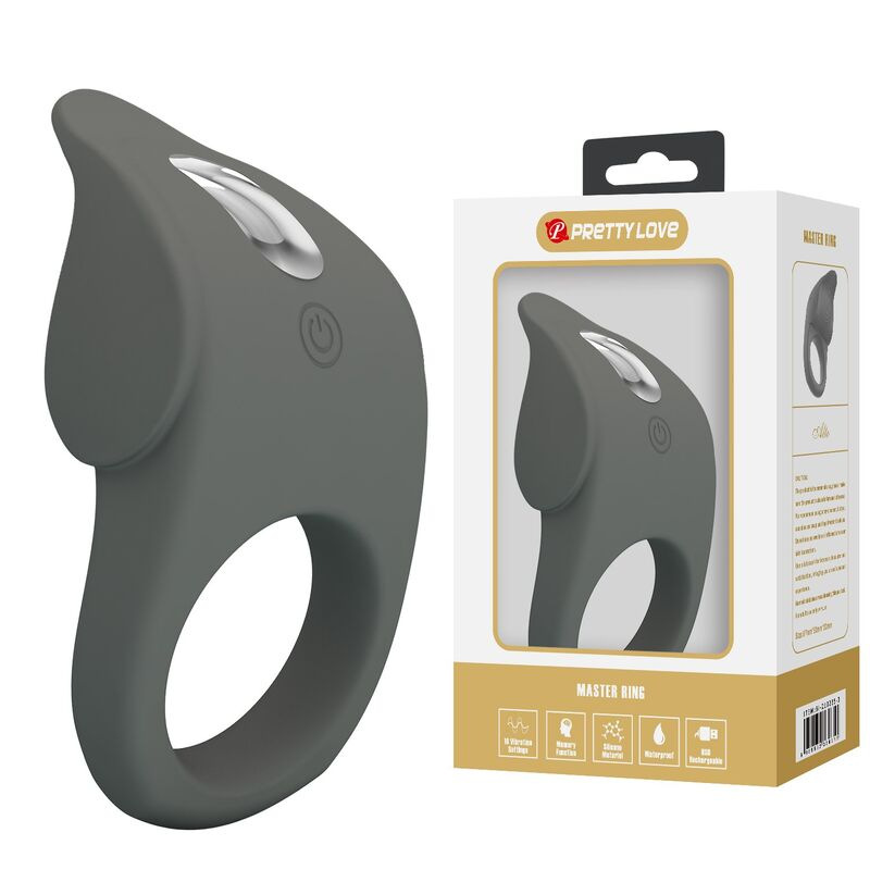 Pretty love - rechargeable flexible silicone vibrating ring 2