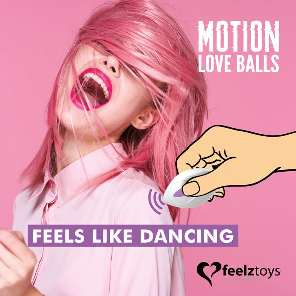 Feelztoys - Remote Controlled Motion Love Balls Foxy - Vibračné Vajíčko 7