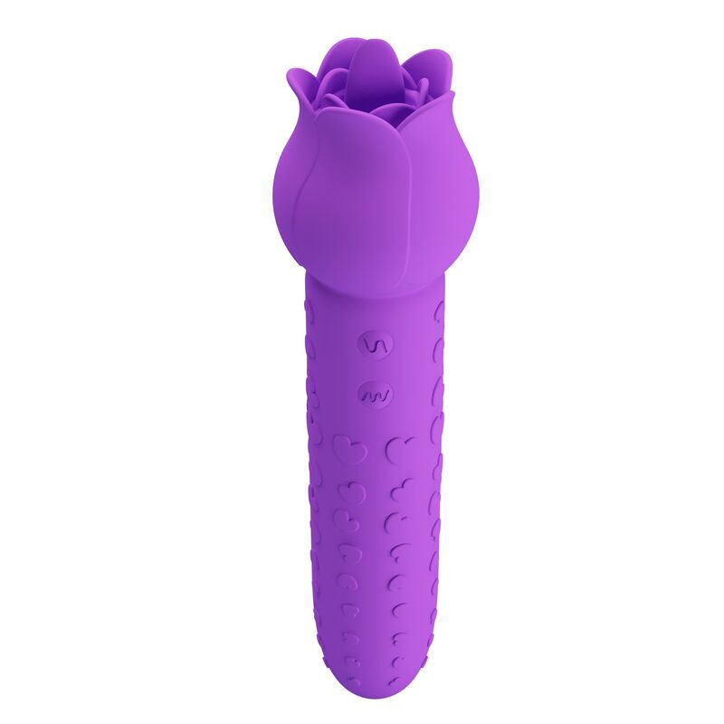 Pretty love - dannell rechargeable oral and clitoral stimulator vibrator purple 4