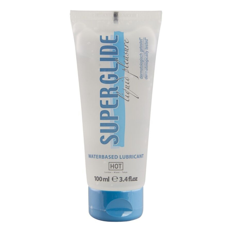 Hot - superglide liquid pleasure waterbased lubricant 100 ml