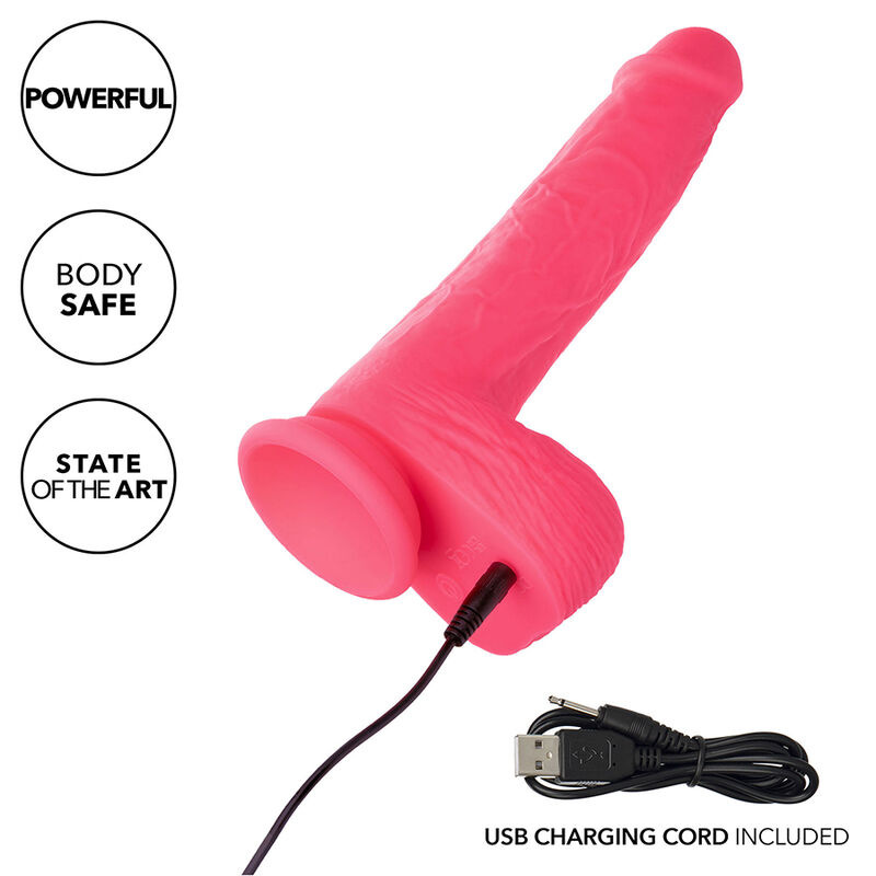 Calexotics - studs realistic vibrator 10 vibrations pink 6