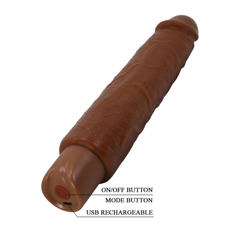 Pretty love - gavin realistic vibrator 25 cm Ø 5 cm brown 9