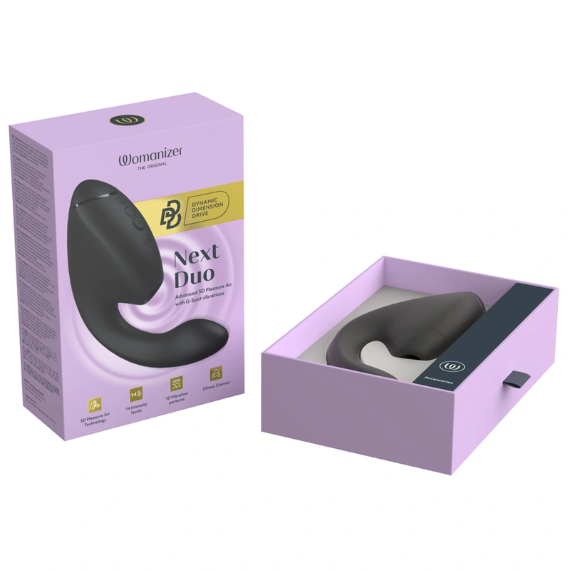 Womanizer - duo next dual clitoral & g-spot stimulator black 16