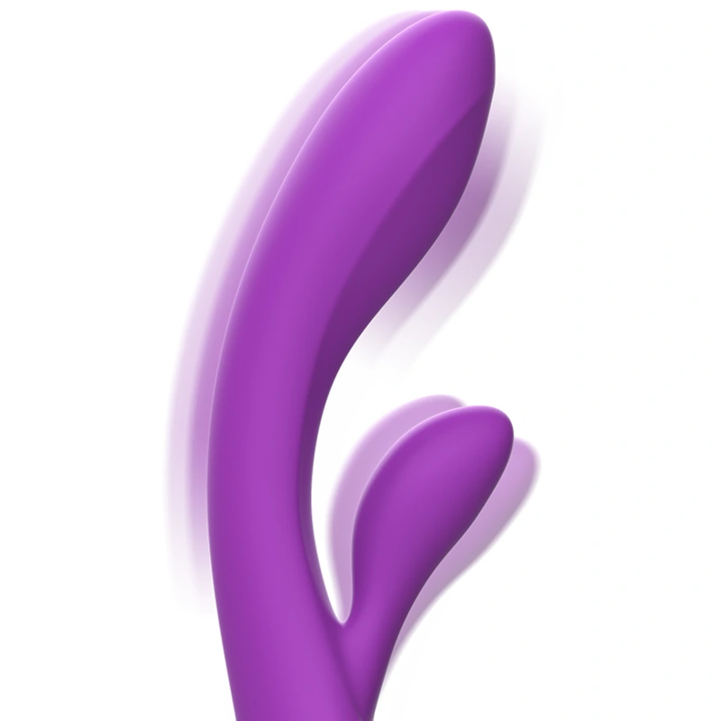 Intense - luigi rabbit vibrator liquid silicone purple 4
