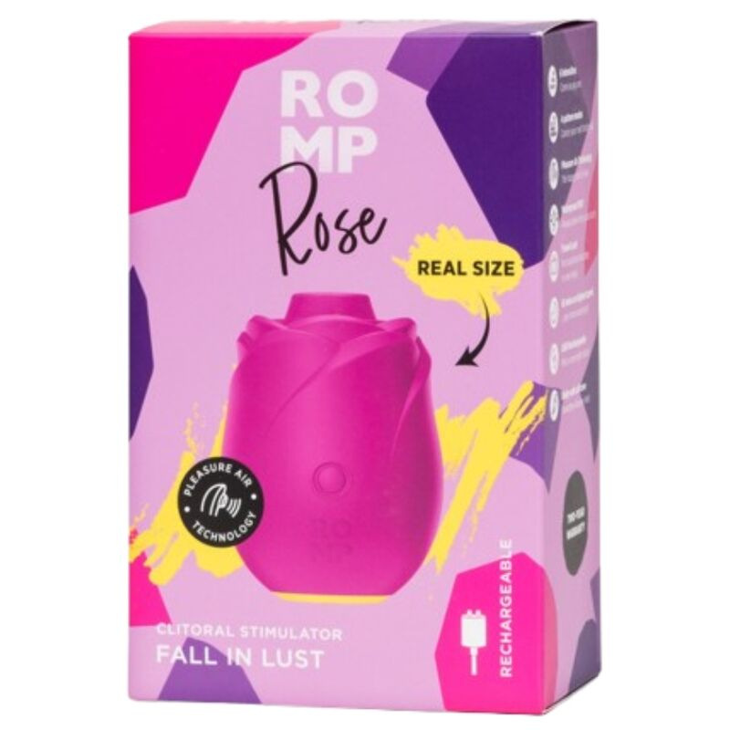 Romp - rose pink-shaped clitoral suction tool 9