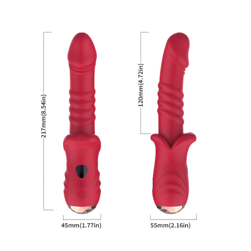 Armony - point a stimulating vibrator dildo red 5