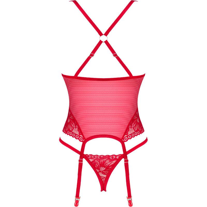 Obsessive - Lacelove Corset Red Xs/S 5