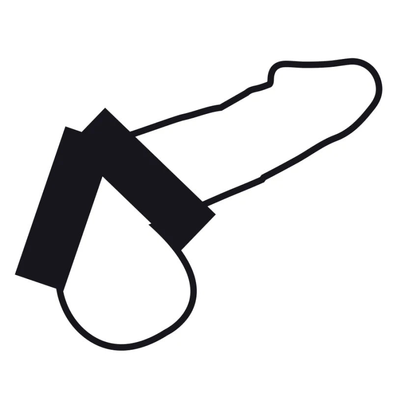Darkness Leather Double Cock Ring - Krúžok Na Penis 2