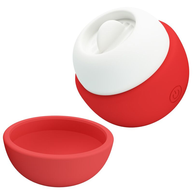 Pretty love - rechargeable tongue effect clitoral stimulator red 5