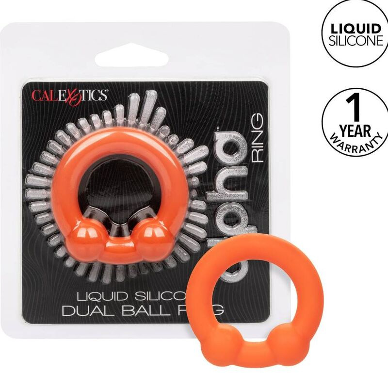 Calexotics - alpha dual ball ring orange