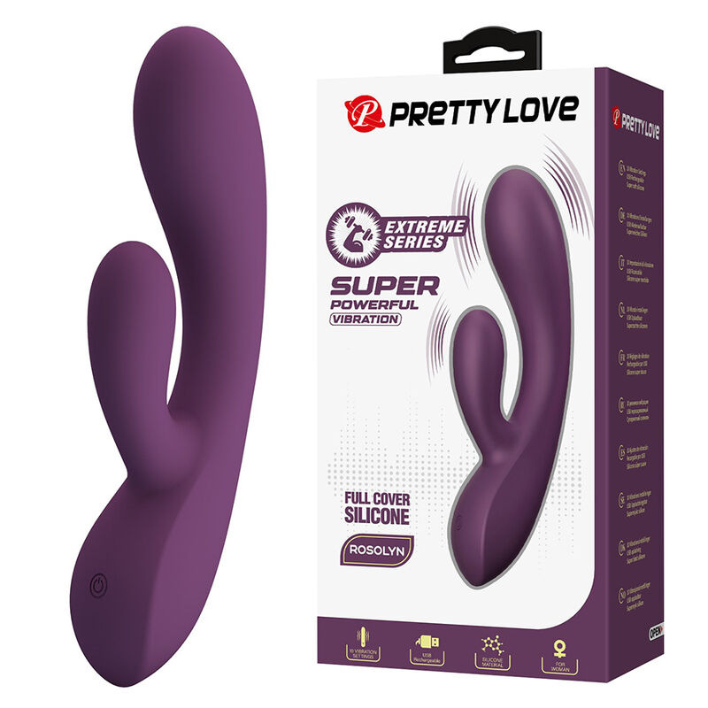 Pretty love - rosolyn rechargeable rabbit vibrator 10 functions