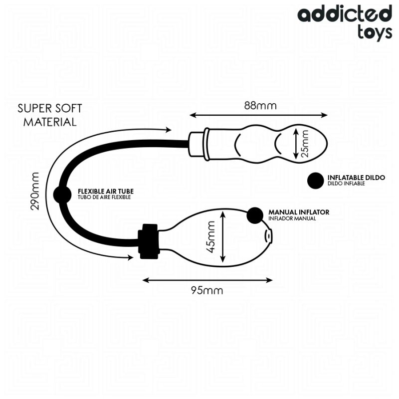 Addicted toys - inflatable butt plug model 2 3