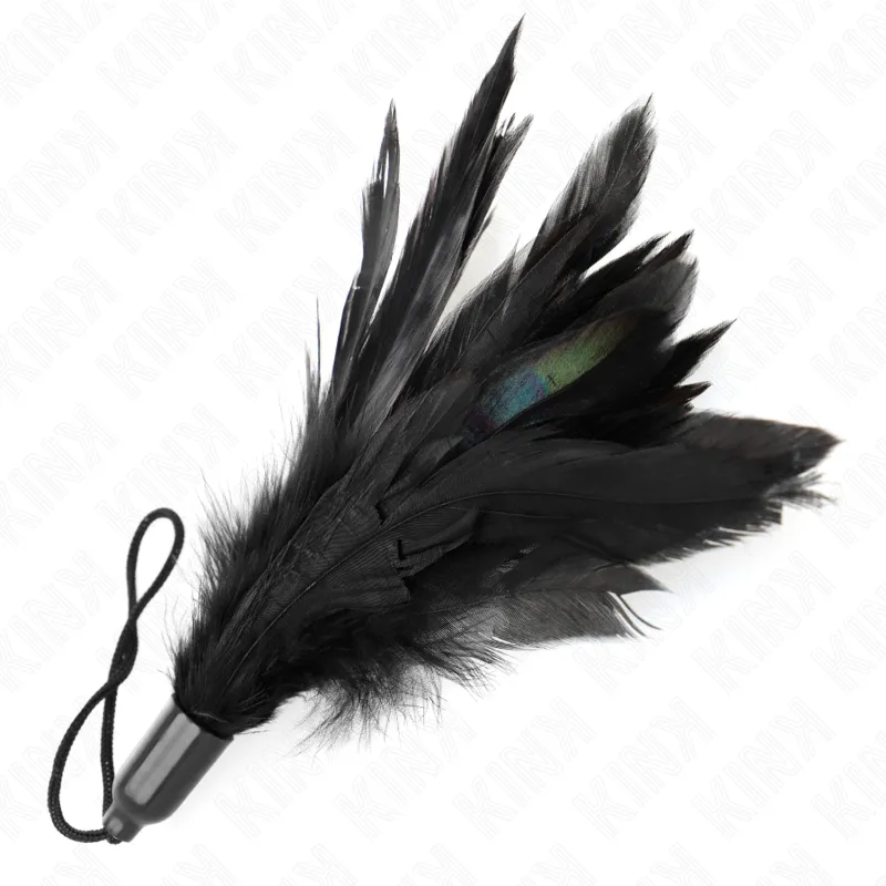 Kink - Tickle Feathers With Rope Handle Plastic Base 15 Cm