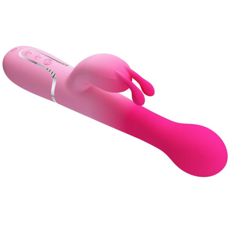 Pretty love - dejon 3 in 1 multifunction rabbit vibrator pink 6