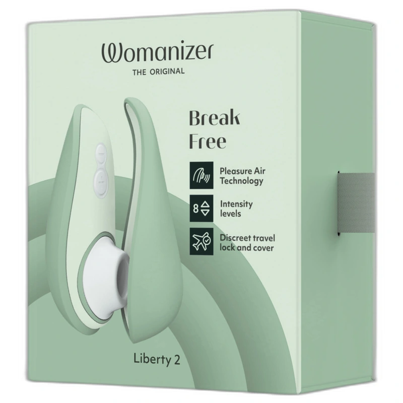 Womanizer - liberty 2 clitoris stimulator & suction light green 16