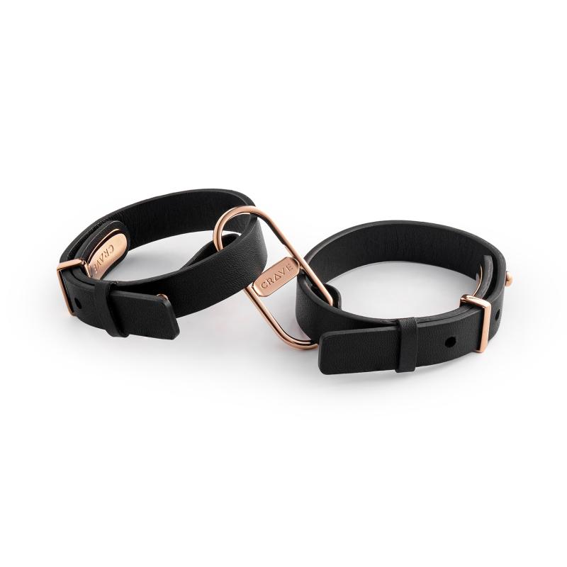 Crave - Icon Cuffs Black/Rose Gold