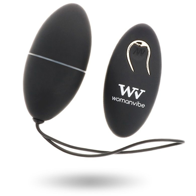 Womanvibe - alsan egg remote control black silicone black 2