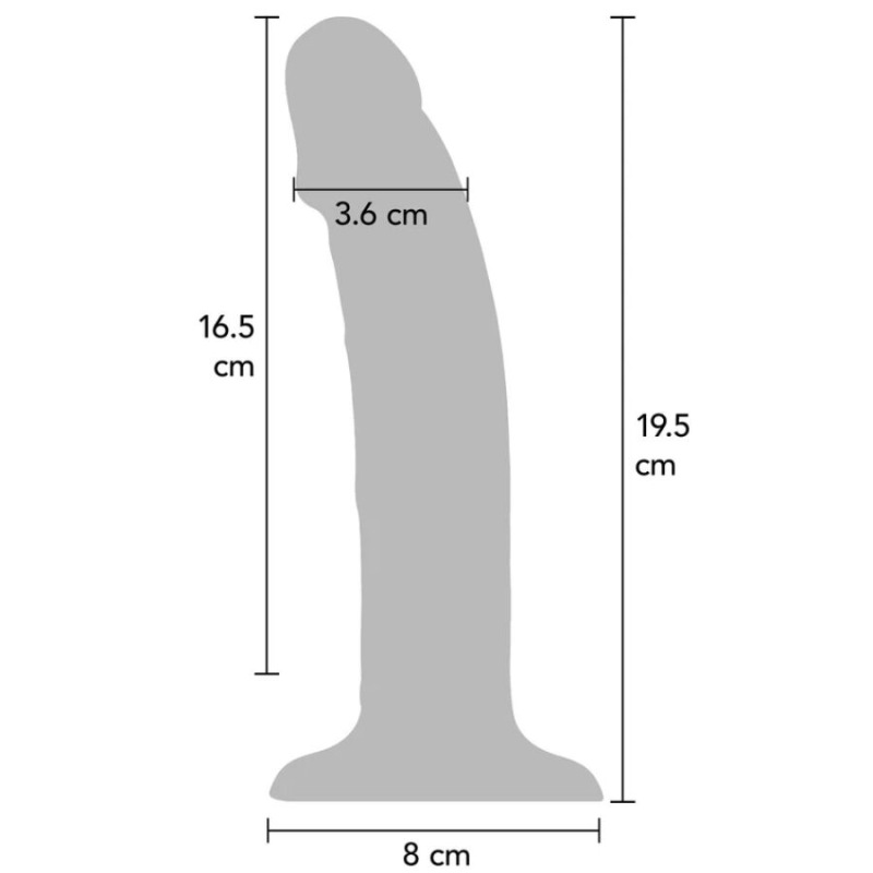 Get real - realistic silicone vibrating dildo clear 19.5 cm 2