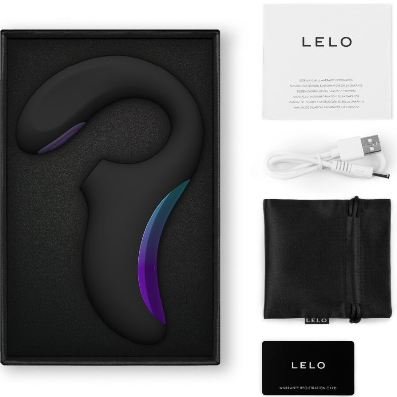 Lelo - enigma double sonic vibrator point g black 2