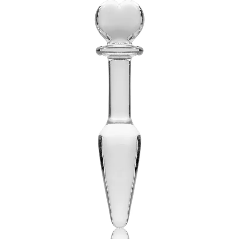 Nebula Series By Ibiza - Model 7 Anal Plug Borosilicate Glass 13.5 X 3 Cm Clear
