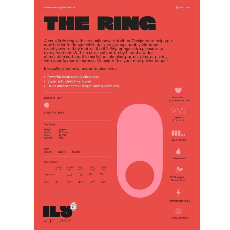 Je joue - ily cock ring vibrating penis ring 9