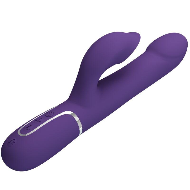 Pretty Love - Zalin Rabbit Vibrator Pearls 4 In 1 Purple