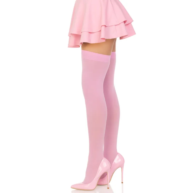 Leg Avenue - Nylon Thigh Highs Pink