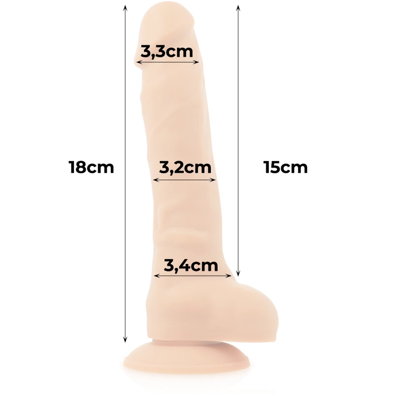 Cock miller - harness + silicone density articulable cocksil 18 cm 8