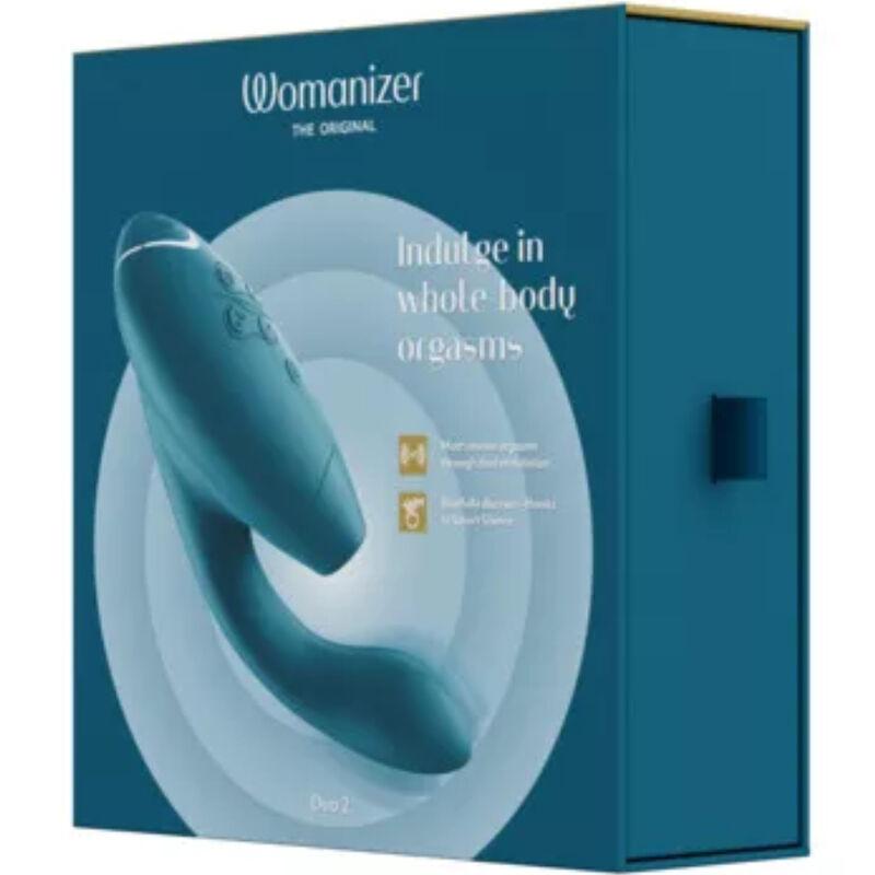 Womanizer - Duo 2 Stimulator Blue Petrol - Multifunkčný Stimulátor