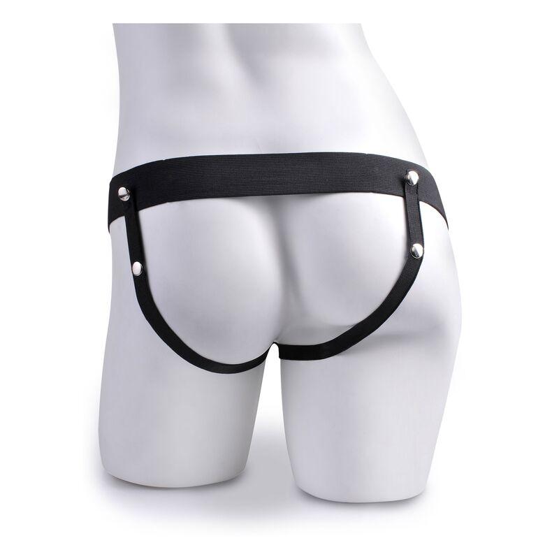 Fetish Fantasy Series - Adjustable Harness Realistic Penis With Balls Squirting 19 Cm 3