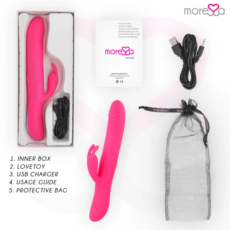 Moressa - somer premium vibrator with multiple rotation 6