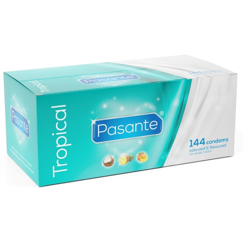Pasante - kondómy tropical flavors 144 ks 2