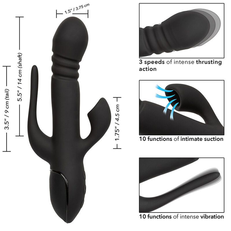 Calexotics - vibrator triple euphoria black 8
